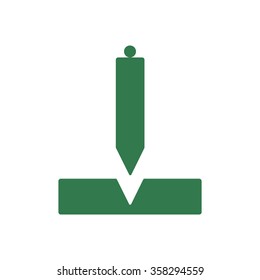 Construction plummet icon