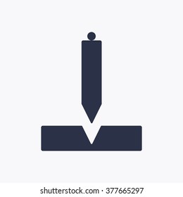 Construction plummet icon