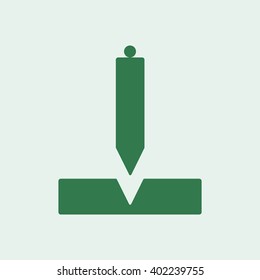 Construction plummet icon