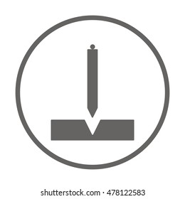 Construction plummet icon