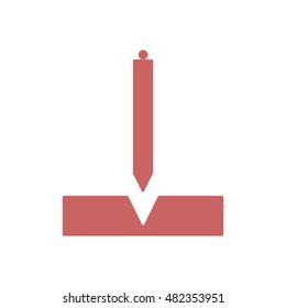Construction plummet icon