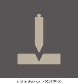 Construction plummet icon