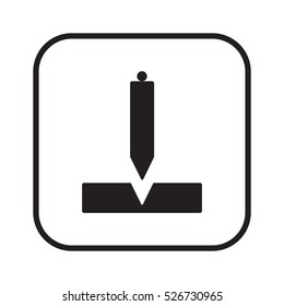 Construction plummet icon