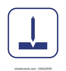 Construction plummet icon