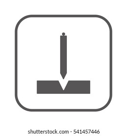 Construction plummet icon