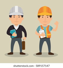 construction professional avatar character