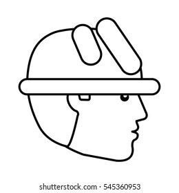 Construction professional avatar character vector illustration design