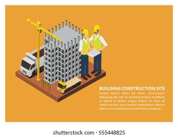 construction project site illustration