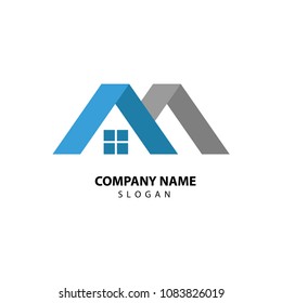 construction and property logo design for bussiness vector icon