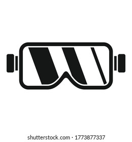 Construction protect glasses icon. Simple illustration of construction protect glasses vector icon for web design isolated on white background