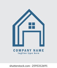Construction and Real Estate company logo design

