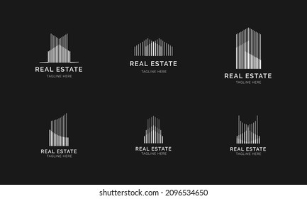 Construction and Real Estate logo set