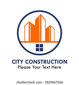 Construction or real estate logo template illustration