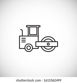 Construction related outline icon on background for graphic and web design. Creative illustration concept symbol for web or mobile app.
