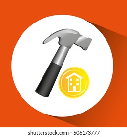 construction remodel screw icon graphic vector illustration eps 10