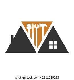 construction renovation fast logo Icon Illustration Brand Identity