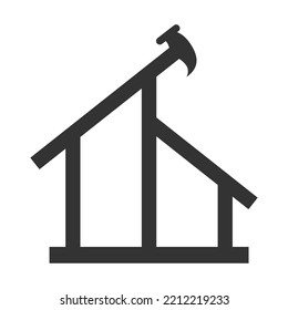 construction renovation fast logo Icon Illustration Brand Identity