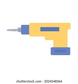 construction and repair drill tool icon isolated