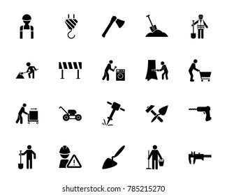 Construction and repair icon set