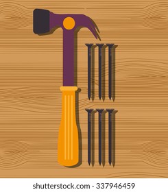 Construction repair tools graphic design, vector illustration eps10
