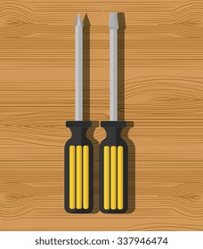 Construction repair tools graphic design, vector illustration eps10