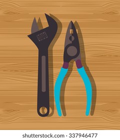 Construction repair tools graphic design, vector illustration eps10
