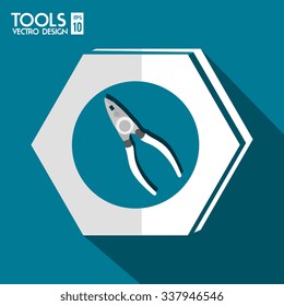 Construction repair tools graphic design, vector illustration eps10