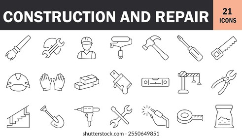 "Construction and Repair Tools Icon"