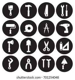 Construction And Repair Tools, Working Tools Icons
