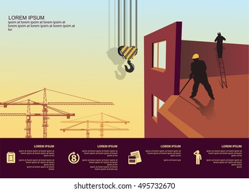 the construction of a residential house