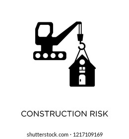 construction risk icon. construction risk symbol design from Insurance collection.