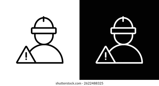Construction risk icon vector illustration EPS