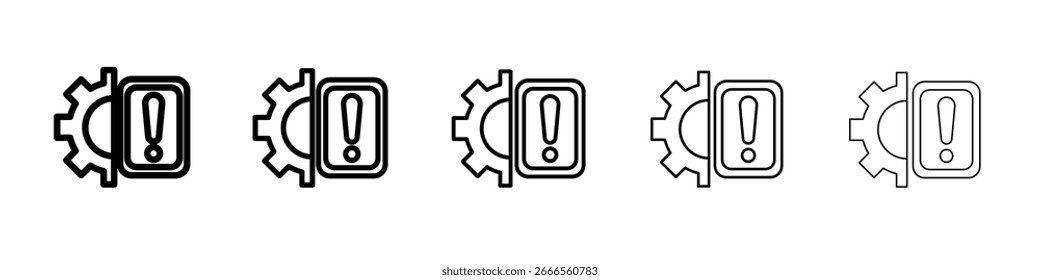 Construction risk icon in web style. Vector illustration. Eps10
