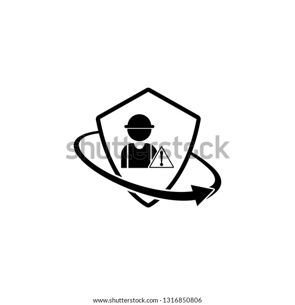 construction risk\
insurance. Element of insurance in shield icon. Premium quality\
graphic design icon. Signs and symbols collection icon for\
websites, web design, mobile\
app