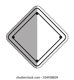Construction road sign icon vector illustration graphic design
