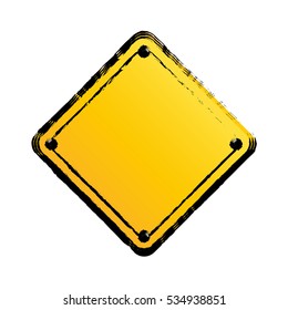Construction road sign icon vector illustration graphic design