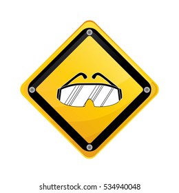 Construction road sign icon vector illustration graphic design