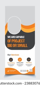 Construction Roll Up Banner Design Template