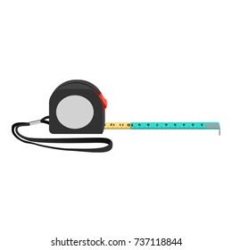 Construction roulette icon. Realistic illustration of construction roulette vector icon for web