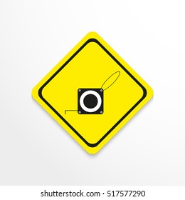 Construction roulette. Vector icon.