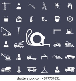 Construction ruler icon. Construction icons universal set for web and mobile