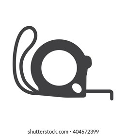  Construction ruler icon Vector Illustration on the white background.