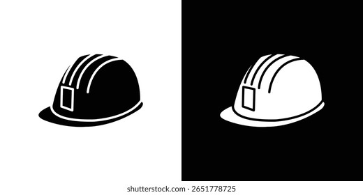 Construction safety helmet icon of a flat style vector