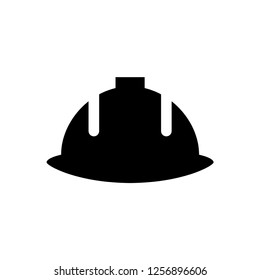 Construction safety helmet icon illustration.