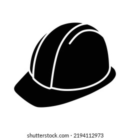 Construction Safety Helmet Icon Simple Solid Stock Vector (Royalty Free ...