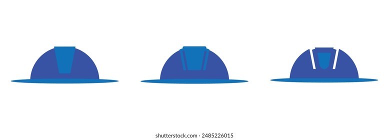 Construction safety helmet icon. Simple outline style. Hard hat, worker cap, protect and safe concept. Thin line vector illustration design. Helmet icon. construction helmet icon.