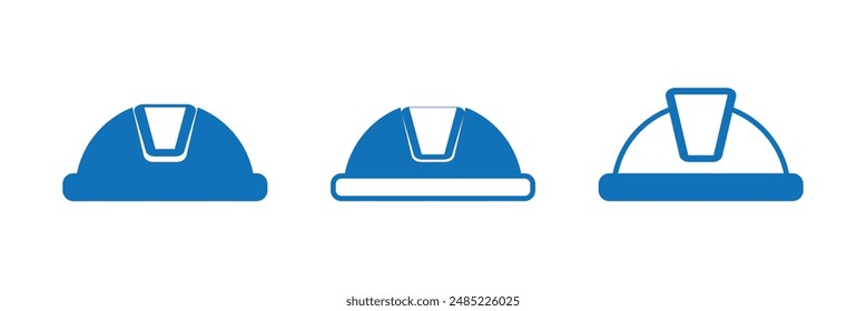 Construction safety helmet icon. Simple outline style. Hard hat, worker cap, protect and safe concept. Thin line vector illustration design. Helmet icon. construction helmet icon.