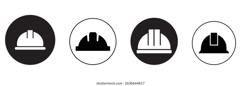 Construction safety helmet, labor and engineering helmet sign and symbols. Helmet icon vector set. Vector illustration of Helmet.