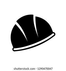 Construction safety helmet line style icon
