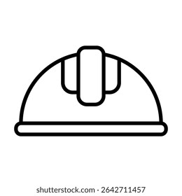 Construction safety helmet sign symbol vector flat icon